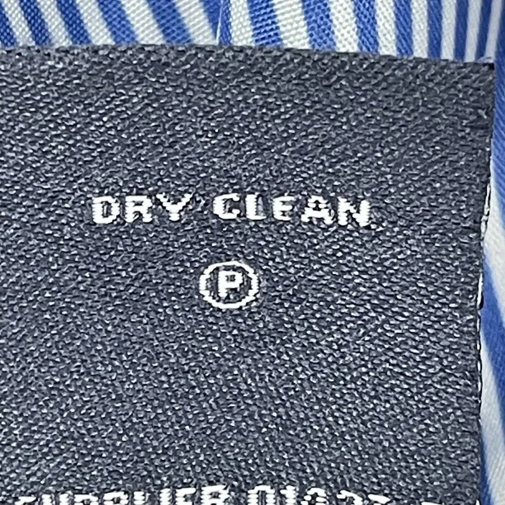 Stafford Blue Signature Classic Fit 2 Button Cotton Sport Coat Lined Size 48L